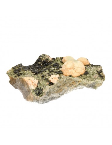 Préhnite et épidote à l'état brut