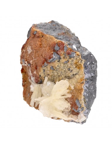 Baryte, siderite e esfalerite em bruto