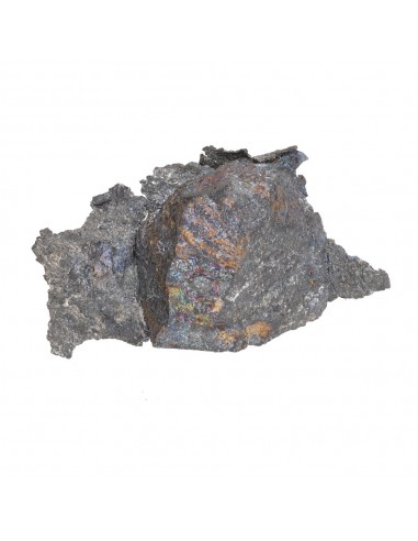 Argent natif dans la Bornite brute (A)