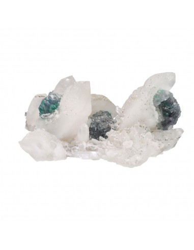Fluorite et quartz brut (B)
