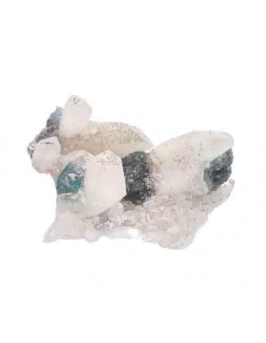 Fluorite and Raw Quartz (B)