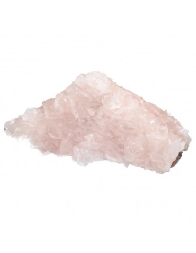 Druse de calcite rose brute