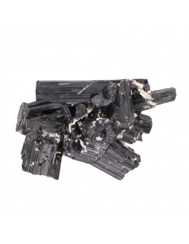 Turmalina Chorlo e Albita em bruto (G)