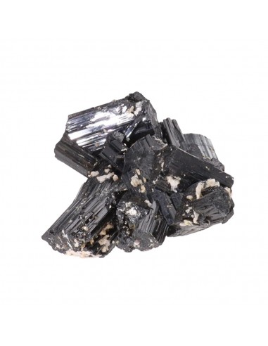 Turmalina Chorlo e Albita em bruto (G)