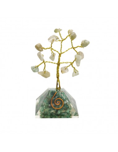 Aquamarine and Emerald Tree with...
