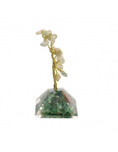 Aquamarine and Emerald Tree with...