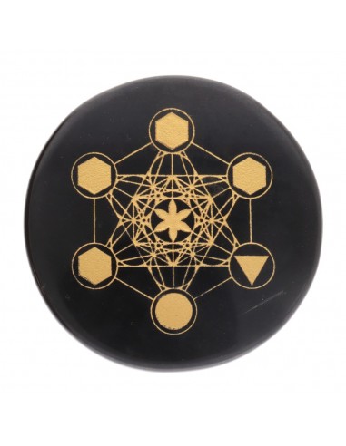 Placa de Obsidiana con Simbología...