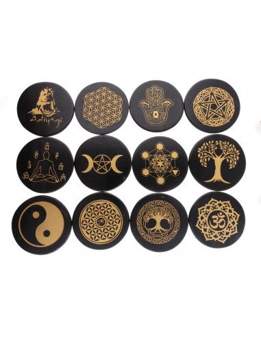 Placa de Obsidiana con Simbología...