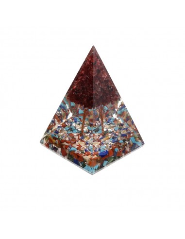 Pyramide d'Orgonite et de Minéraux...
