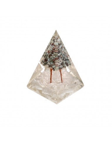 Selenite Orgonite Pyramid in Resin...