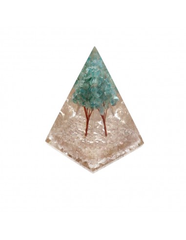Rose Quartz Orgonite Pyramid in Resin...