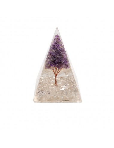 Pyramide de Quartz Orgonite en Résine...