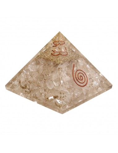 Quartz Orgonite Pyramid in Resin with...