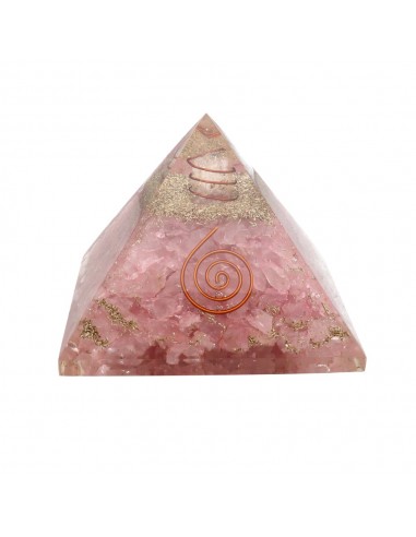 Pyramide en Résine de Quartz Rose...