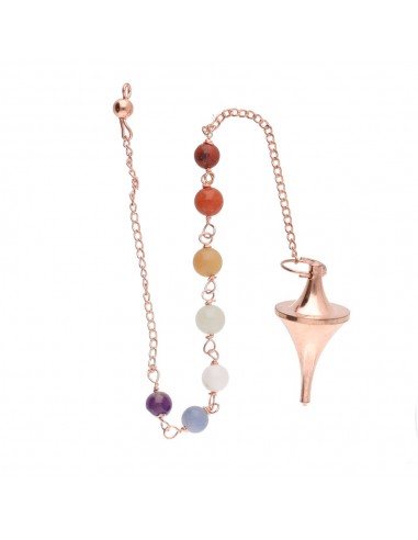 Pendule conique en cuivre avec...