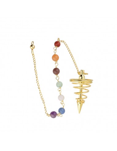 Pendule spiralé en bronze avec...