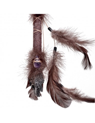 Amethyst and Black Cyanite Pointed...