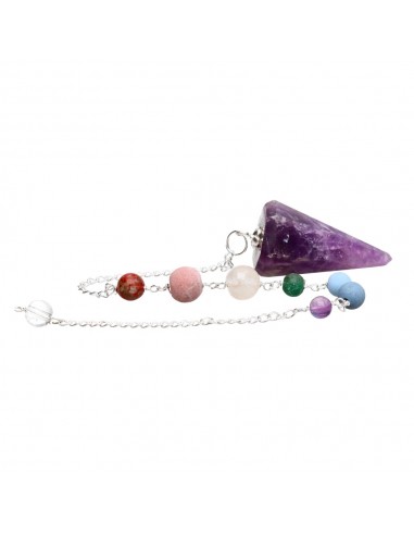 Amethyst Faceted Pendulum with...