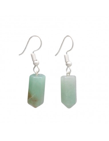 Boucles d'oreilles en quartz vert...