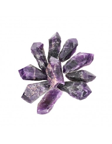 Puntas de Amatista Chevron Calidad Extra