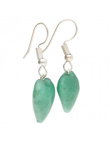 Boucles d'oreilles cœur en aventurine...