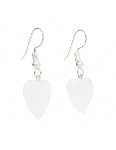 Silver Plated Milky Quartz Heart...