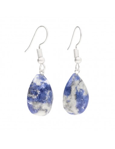 Pendants d'oreilles en sodalite...