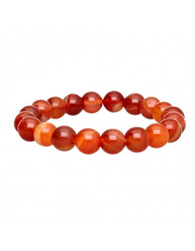 Bracelet d'agate rouge 10mm