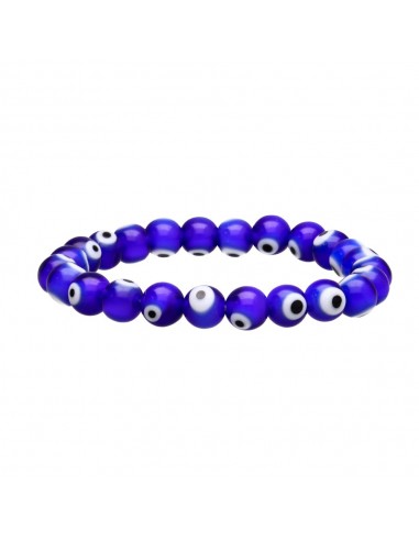 Pulseira de olho turco azul escuro 8mm