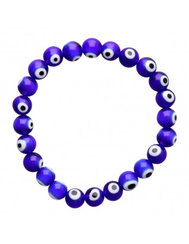 Pulseira de olho turco azul escuro 8mm