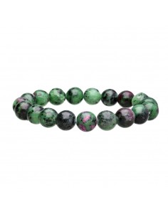 Bracelet de rubis zoisite 10mm