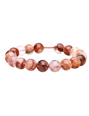 Bracelet de quartz hématoïde 10mm