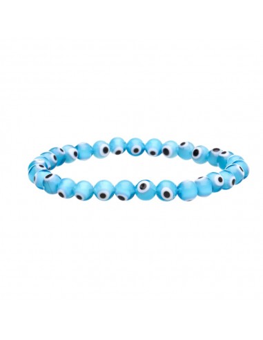 Pulsera de Ojo Turco Azul Claro 6mm