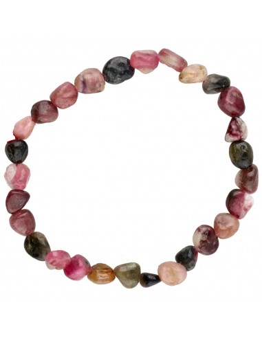 Pulsera Rodados de Turmalina Bicolor