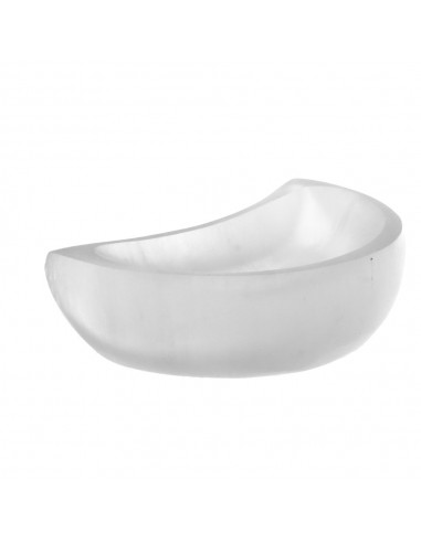 Selenite Moon Bowl Small