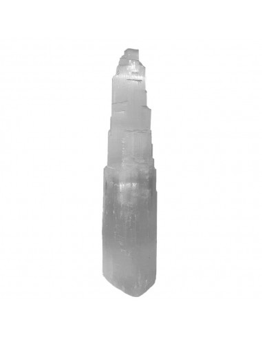 Candeeiro duplo de selenite grande