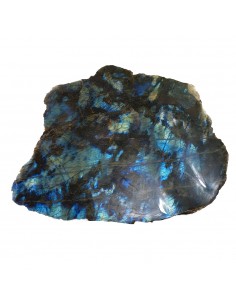 Plaque en labradorite polie...