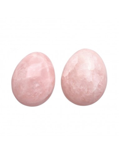 Ovos de quartzo rosa
