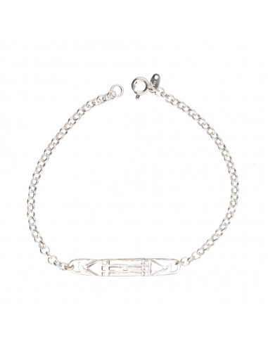 Pulsera Símbolo Atlante en Plata de...