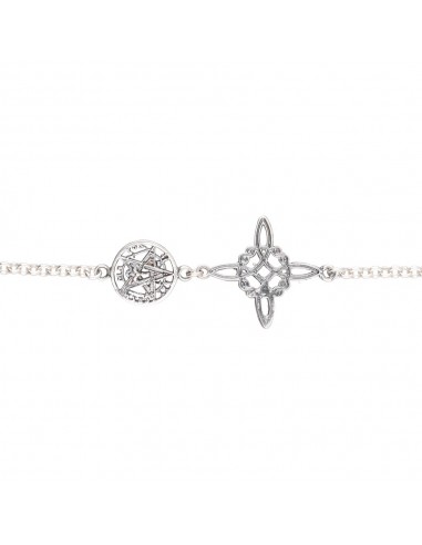 Pulseira com nó de bruxa e...
