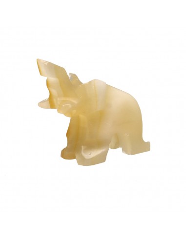 Family of Small Calcite Elephants