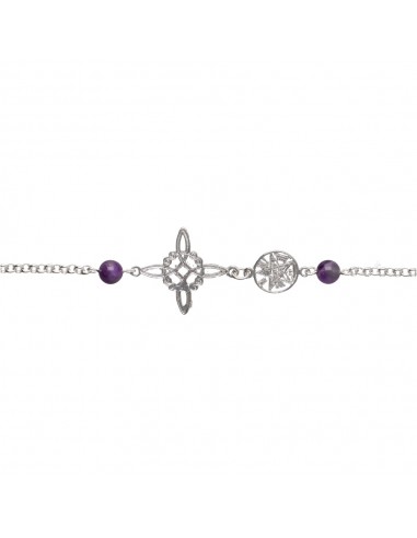 Pulseira com nó de bruxa e...