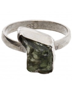 Anel Moldavite em Prata de...