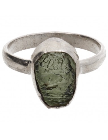 Anel Moldavite em Prata de Lei 925 (2...