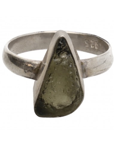 Bague en argent 925 Moldavite (3 -...