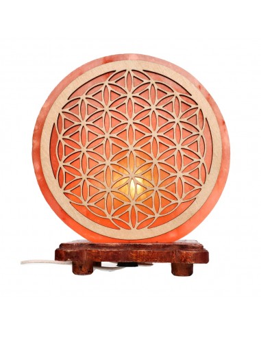 Lâmpada de sal Flor da Vida