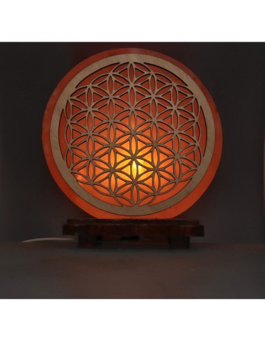 Lâmpada de sal Flor da Vida