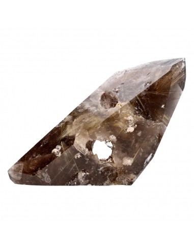 Polished Smoky Rutilated Quartz (CR8)