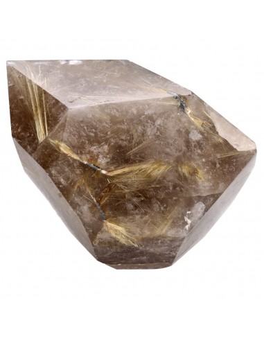 Quartz Rutilé Fumé Poli (CR10)