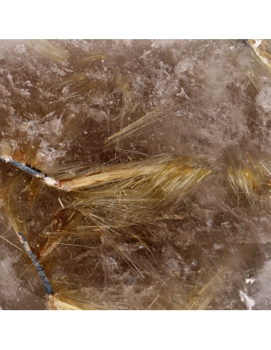 Quartz Rutilé Fumé Poli (CR10)